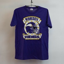 Vintage Minnesota Vikings NFL 80s T-Shirt Football Lg Single Stitch Made in USA