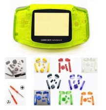 GBA Nintendo Game Boy Advance NEON YELLOW Replacement Housing SHELL BUTTONS 
