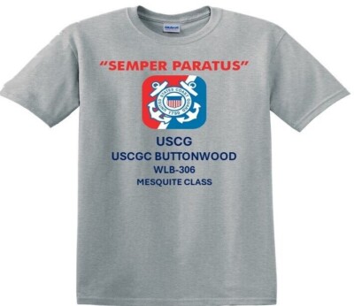 USCGC BUTTONWOOD  WLB-306* MESQUITE CLASS *SHIRTS.USCG OFFICIALLY LICENSED