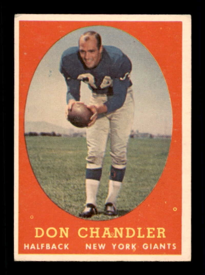 1958 Topps #54 Don Chandler G NY Giants 563418