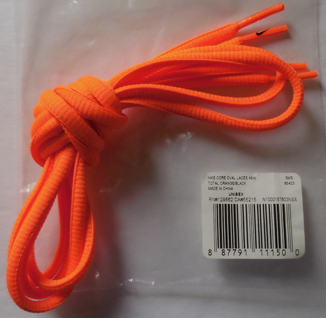 nike orange shoelaces