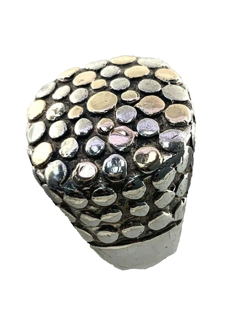 Bali Style Statement Ring Square Large Bold in St… - image 4