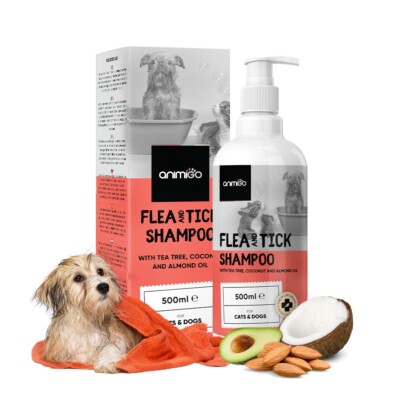 Picture of Flea and Tick Shampoo - 500ml for Dogs, Cats, Puppies & Kittens | Anti ...