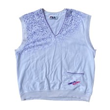 Fila Vintage Tennis Vest 90S Year 1991 Seles Design Size 48