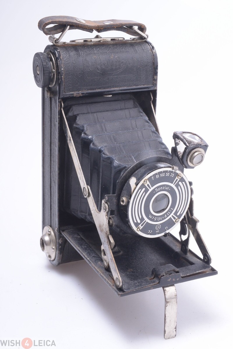 ✓ ROLLTEX GERMANY 6X9CM ON 120 ROLL FILM CAMERA W/ SPEZIAL 10.5CM