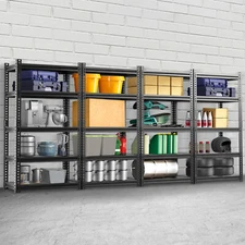 Garage Shelving Adjustable Metal Storage Rack For Warehouse Living Room 5 Tier