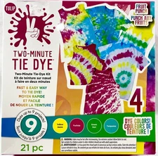 NEW 2020 Tulip Two-Minute Tie Dye Kit Fruit Punch Dies Up To 9 Projects 15682