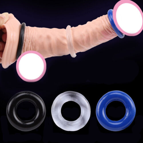3Pcs/Set Silicone Cock/Penis Ring for Men Enhancer Prolong Sex Aid Tools - Picture 6 of 15