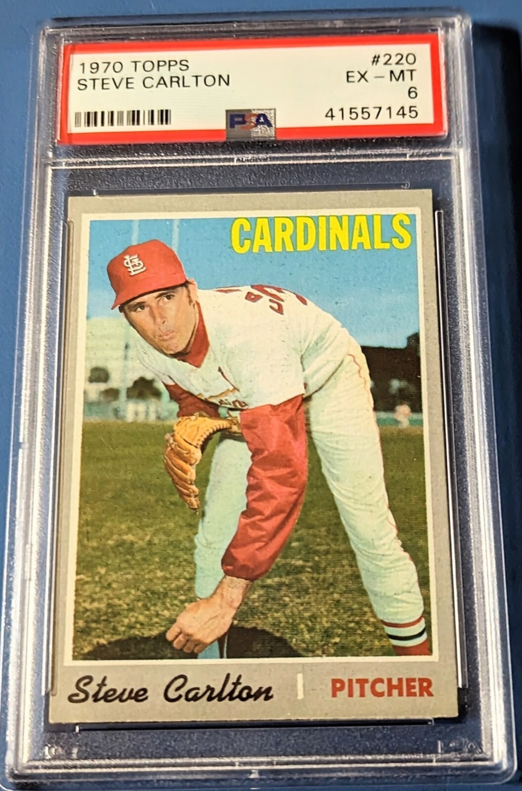 PSA 6 -1970 Topps #220 Steve Carlton Cardinals EX-MT