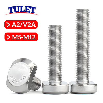 Hammerkopfschrauben M5 M6 M8 M10 M12 Edelstahl V2A A2 T-Nut T-Mutter T-Schraube
