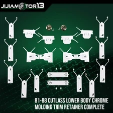 22pc Fit For 1981-1988 Cutlass Lower Body Molding Trim Retainer Clip Install Kit