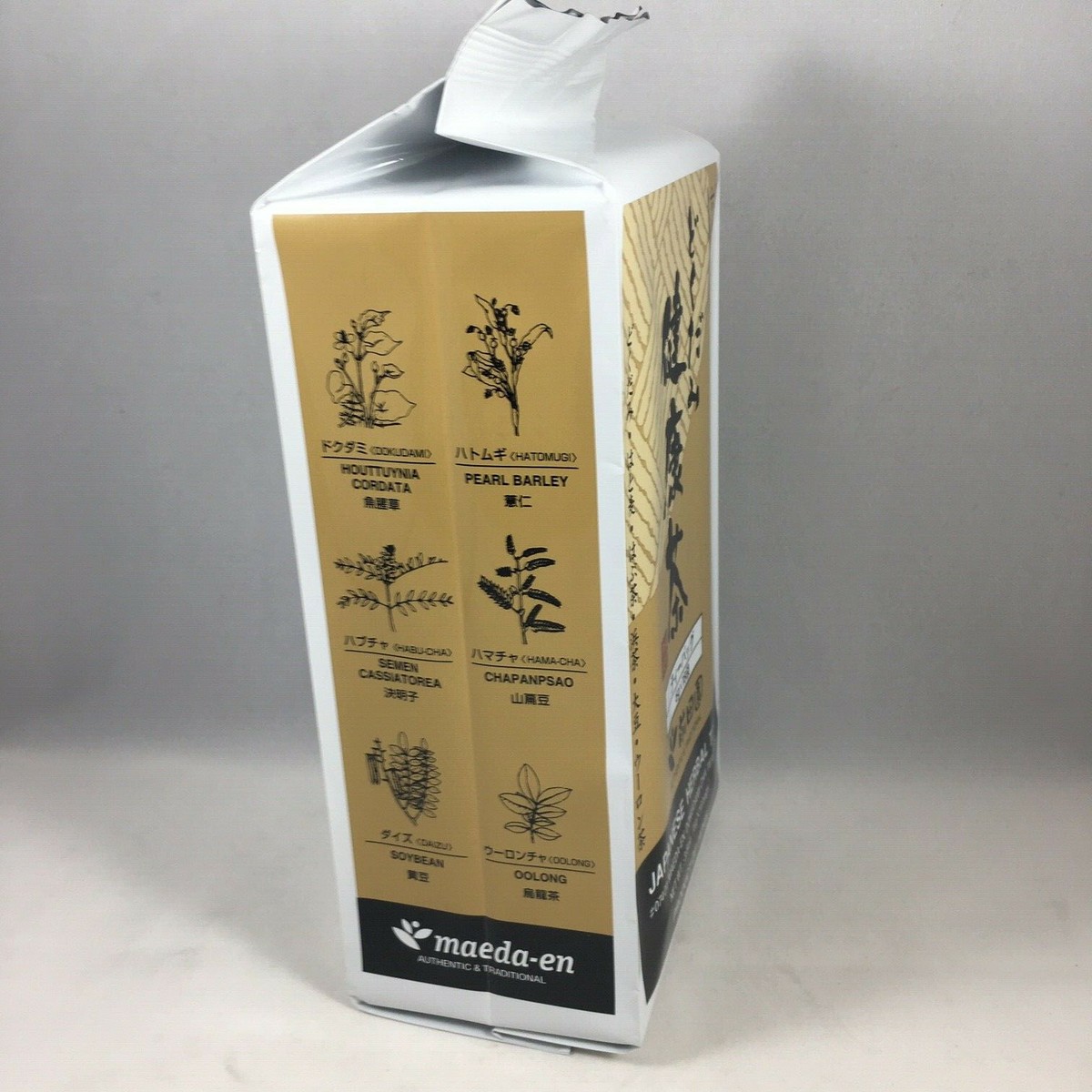 Japanese Herbal Tea Maeda-en Dokudami-Cha Teabags (18 Tea Bags