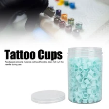 300pcs Tattoo Ink Cups Food Grade Silicone Multipurpose Disposable Tattoo