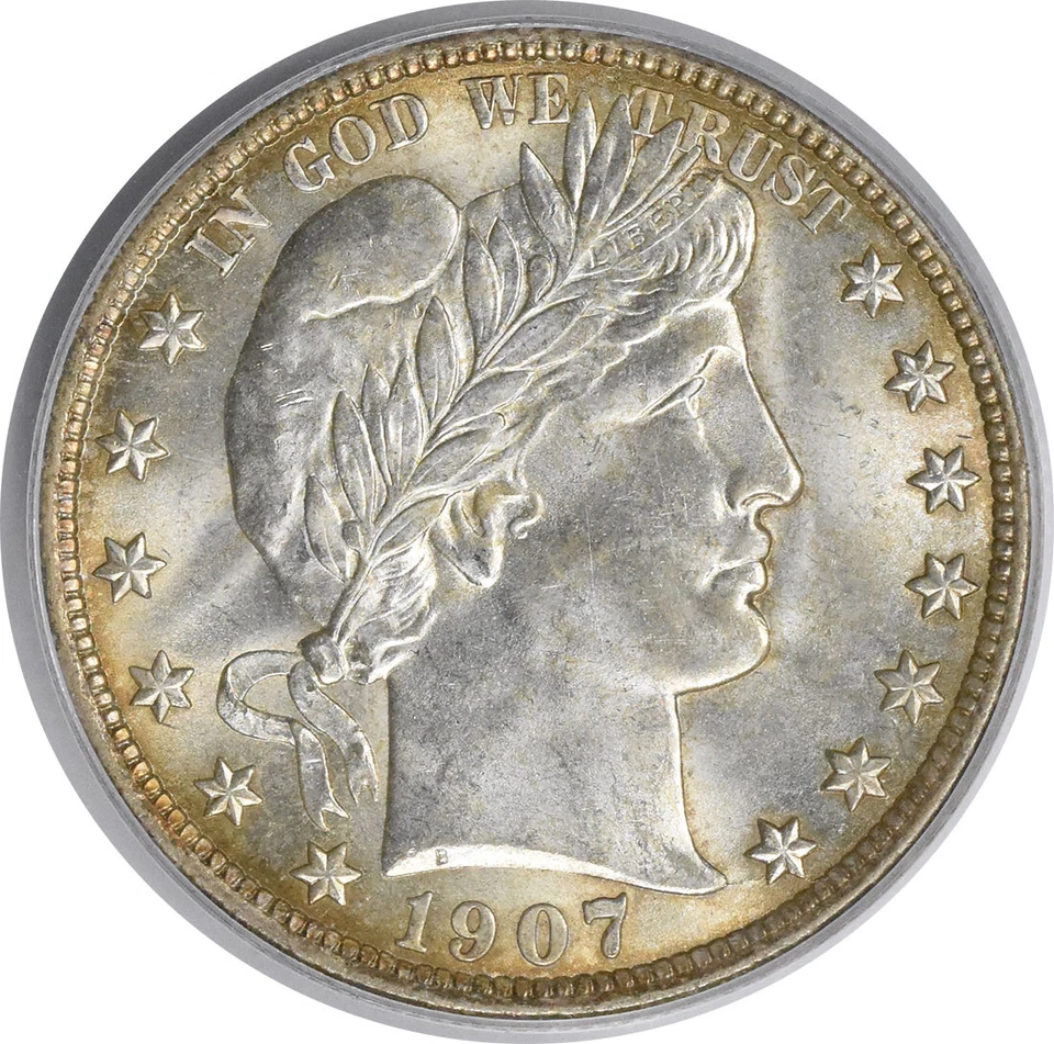 1907-D Barber Silver Half Dollar MS65 PCGS - Image 3 of 4