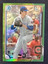 2015 Bowman Draft Chrome Green Refractor Preston Morrison 15/99 Card #59 CUBS