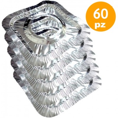 x 60 Stück Herdschutz Sportherd Fett Aluminium eckig dfh