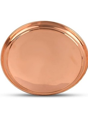 Pure copper traditional handmade copper plain plate for multiple use