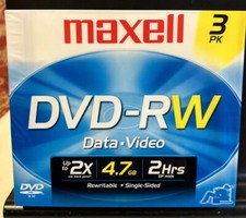 DVD-RW Maxwell Three Pack