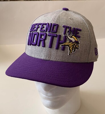 New Era 59Fifty Minnesota Vikings Defend The North Fitted Cap - 7 3/8 - New!!