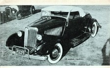 1934 Ford Model 40 Deluxe Roadster Early V8 Dominance 5.6 X 3.5 Mag Excerpt