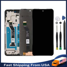 LCD Touch Screen Digitizer  Frame For Motorola Moto G Power 5G 2024 XT2415 Black