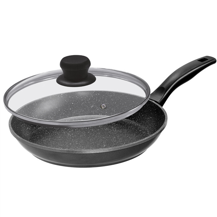 Coperchio in vetro temperato, coperchio universale ispessito con manico in acciaio inox, coperchio laterale largo per padelle, pentole e padelle coperchio in vetro (colore: B, dimensioni: 20 cm