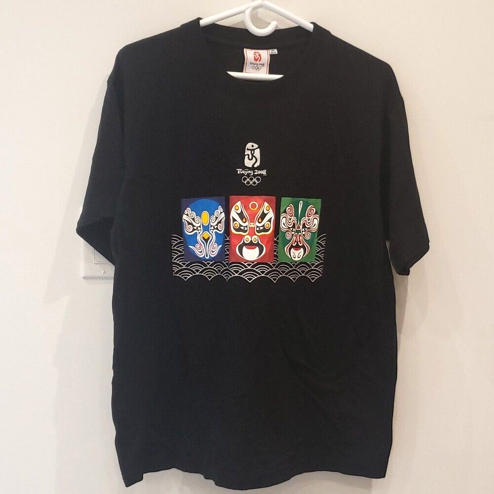 Beijing 2008 Olympics Black XXL Men's 3-Pack Face Masks  