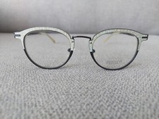 MATSUDA Round Eyeglasses Frames Model M3059 Matte Black Cream 49-21