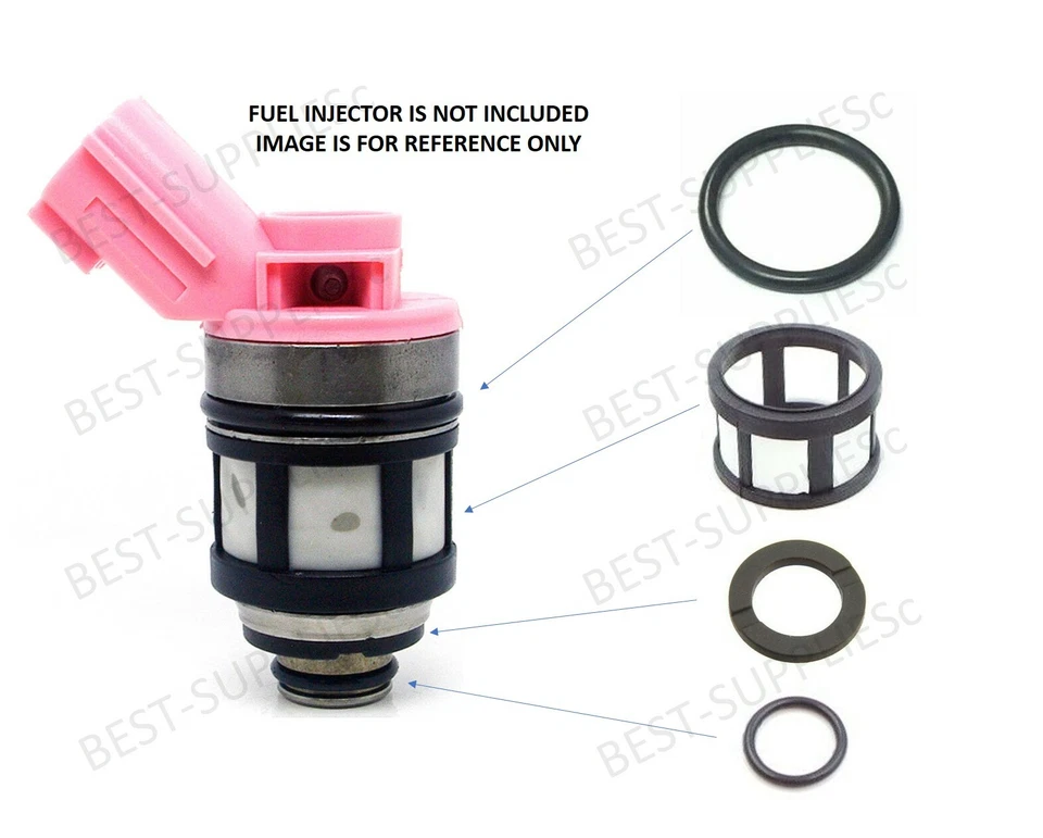 KIT REPARACIÓN INYECTOR COMBUSTIBLE JUNTAS TÓRICAS FILTROS PARA NISSAN 1990-1995 3,0 L V6 MERCURY Foto 2 de 2