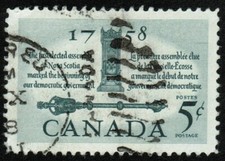 Canada sc#382 First Elected Assembly: Mace and Speakers Chair, Used