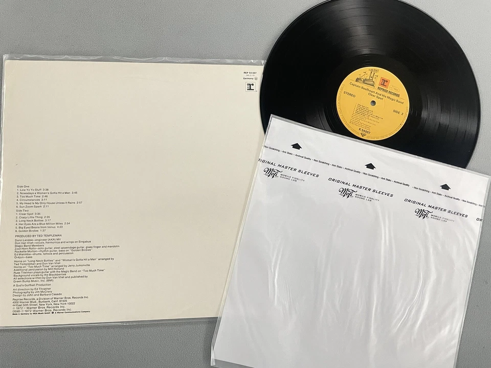 Captain Beefheart & His Magic Band Clear Spot LP Vinyl NM 1972 German Reprise WB - Image 3 of 4