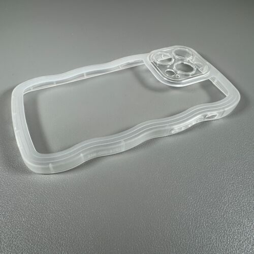 Case for iPhone 14 Pro Max - Frosted White | Wavy Edges | Slim Contoured Grip - Picture 8 of 14