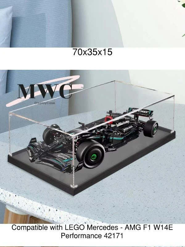 Display Case Acrylic Case for LEGO Mercedes - AMG F1 W14E Performance 42171