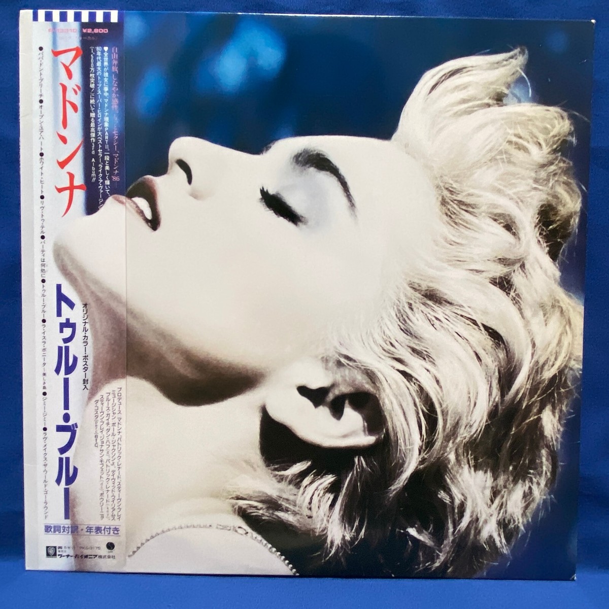 Madonna True Blue Japan LP Record POSTER Marketing Card P