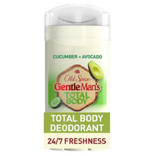 Old Spice Total Body Deodorant Gentle Man's Blend Cucumber  Avocado