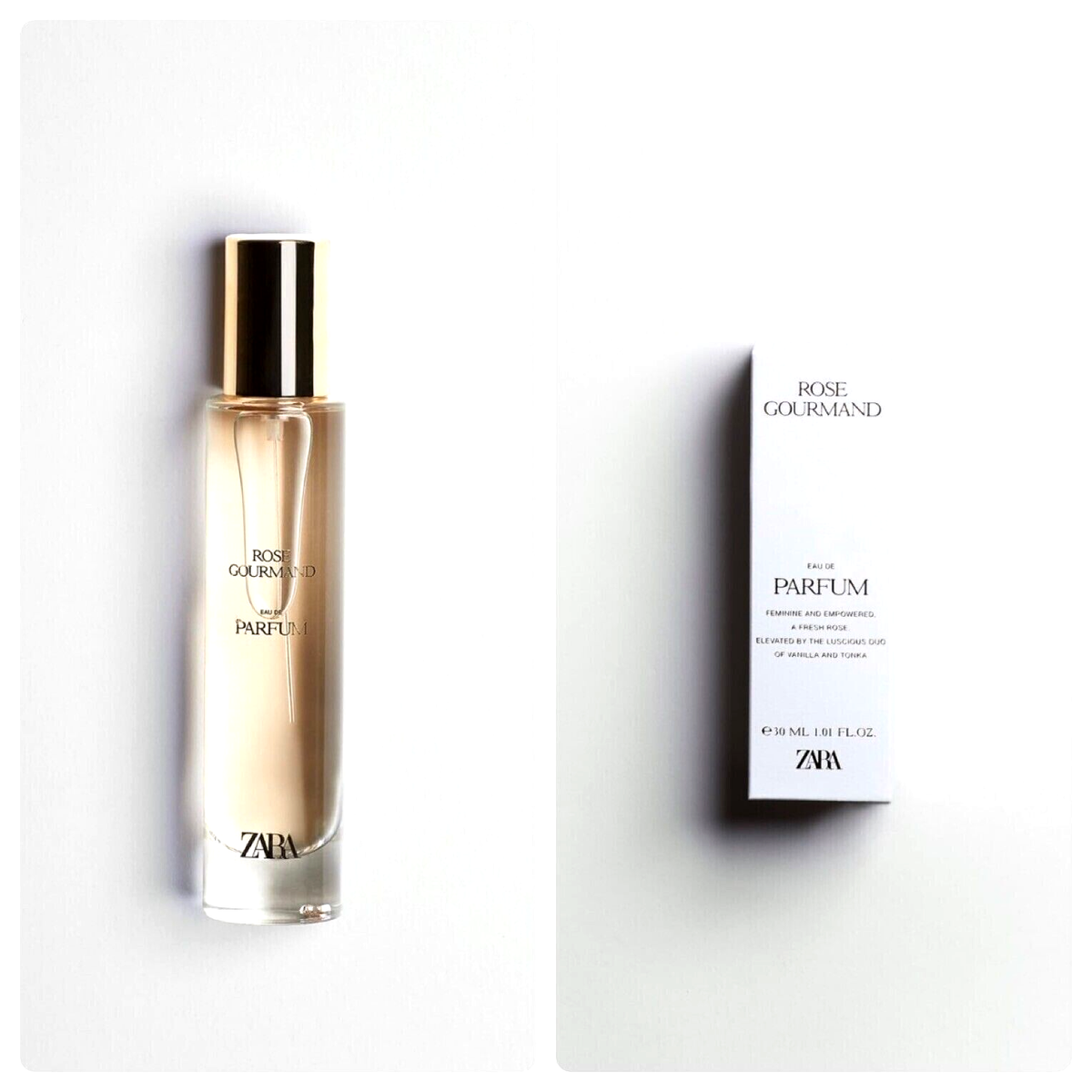 Zara Rose Gourmand 30ml Edp Eau De Parfum Women Fragrance New