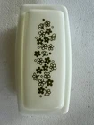 Vintage PYREX Spring Blossom Crazy Daisy Covered Butter Dish Excellent Condition