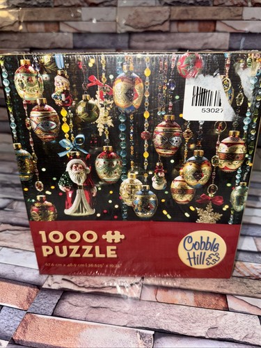 Cobble Hill Christmas Ornaments 1000 Piece Puzzle Santa Snowman - Picture 8 of 8