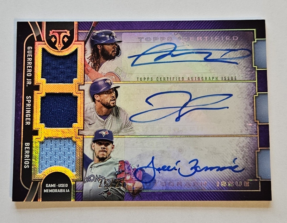 TOPPS GUERRERO Jr 直筆サインカード topps Vladimir Guerrero jr