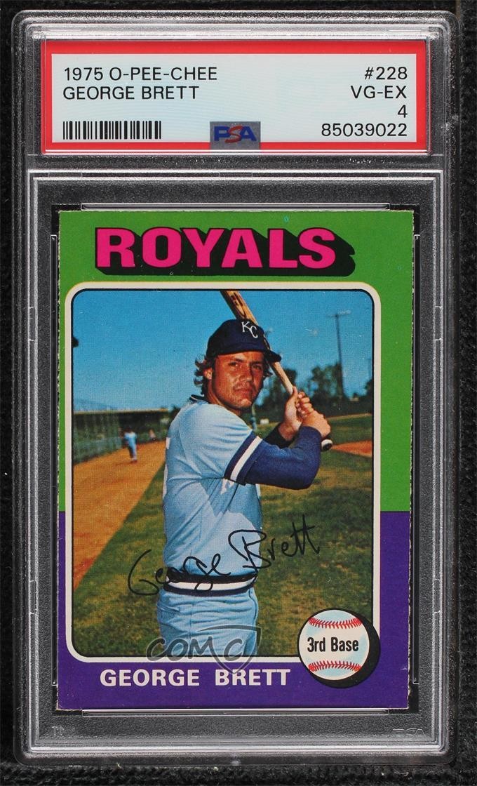 1975 O-Pee-Chee George Brett #228 PSA 4 HOF 0ae