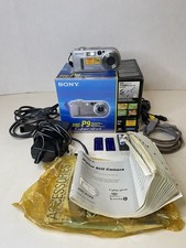 Sony Cybershot DSC-P9 Digital Camera Battery Charger Cord Box 2 Cards Tested