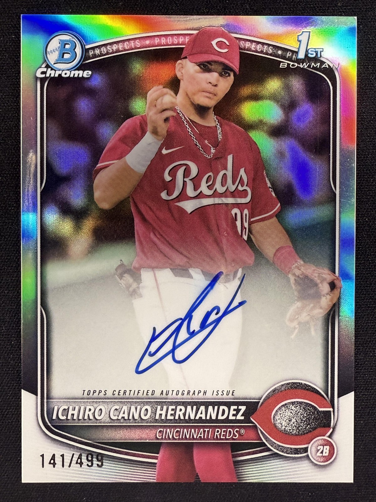 2025 Bowman #CPA-IC Ichiro Cano Hernandez Chrome Refractor 1st Auto /499