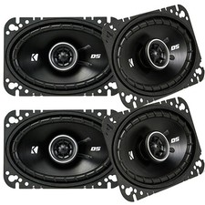 4 x Kicker 43DSC4604 D-Series 4x6" 240 Watt 4-Ohm 2-Way Car Coaxial Speakers