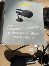 Heyday Universal Cardioid Microphone for DSLR Cameras  Smartphones - Black