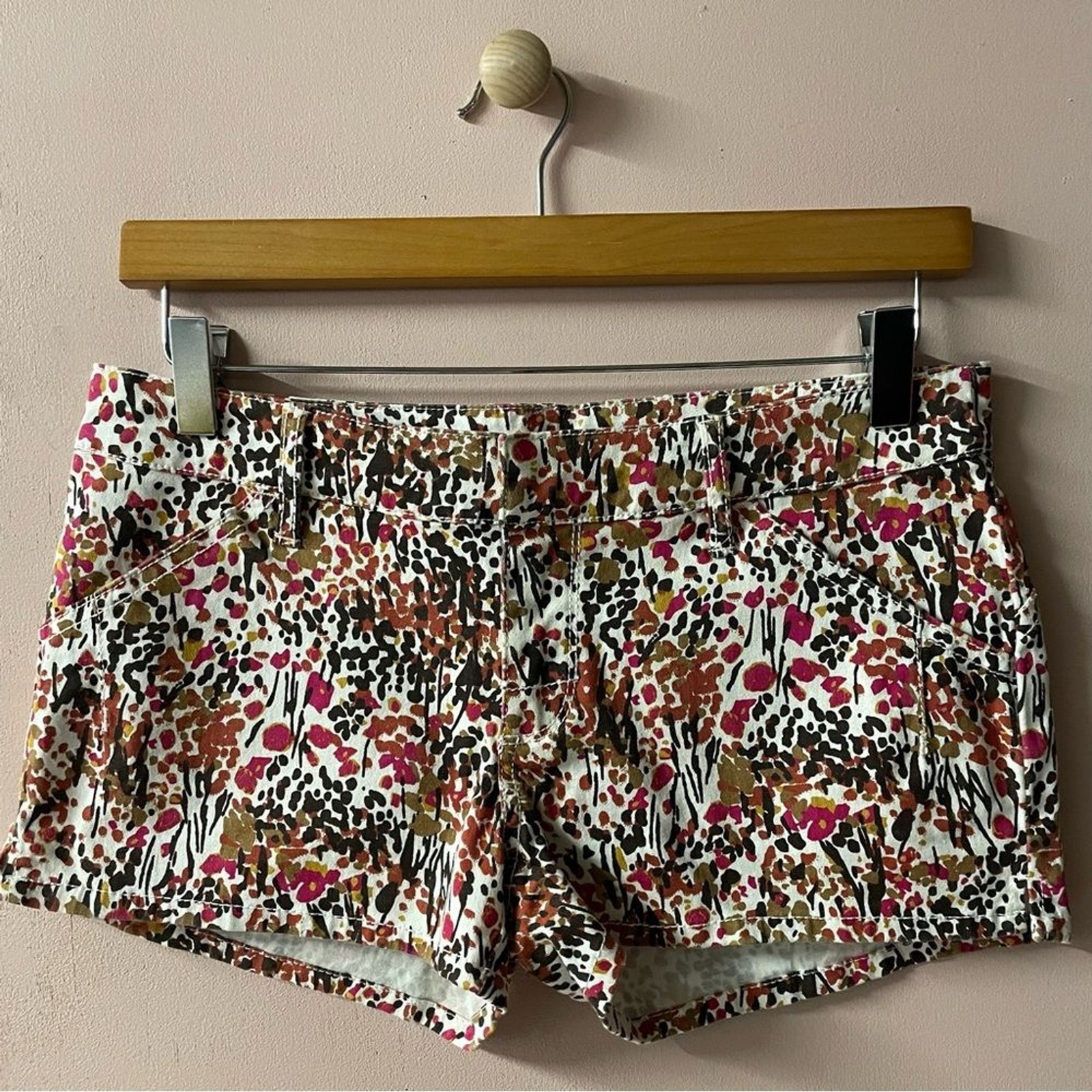 Roxy Cream Multicolored Floral Patterned Short Sh… - image 14
