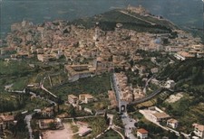 Italy Assisi Aerial View with Rocca Maggiore Ediz. D.A.C.A. Vintage Postcard PC