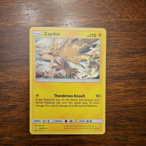 Holo Zapdos 40/181 Rare Team Up Near Mint