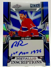 2025 Leaf Metal Legends Rob Ramage Auto Inscriptions Prism Montreal Canadien #/8