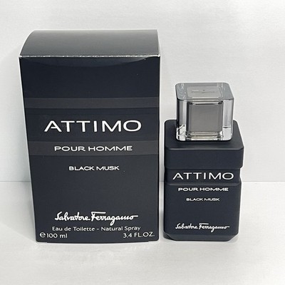 Salvadore Ferragamo ATTIMO Black Musk Pour Homme 3.4 oz / 100 ml Mens NEW