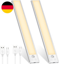 Schrankbeleuchtung LED Mit Bewegungsmelder 31CM Unterbauleuchte Küche LED USB-C 